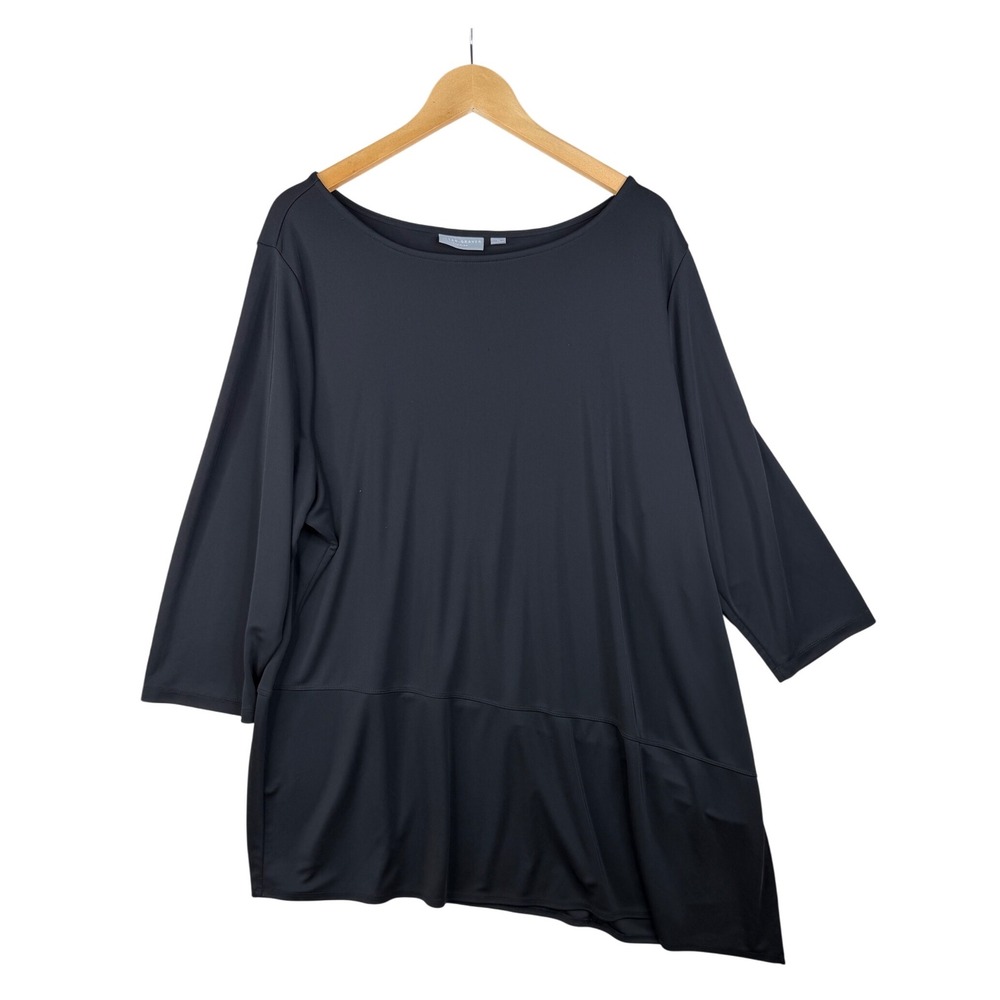 Susan Graver Premier Long Sleeve Tunic size 3X Black